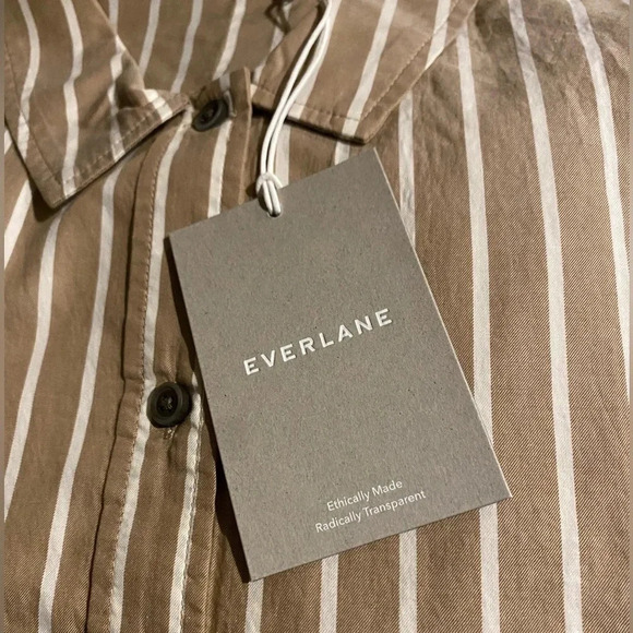 EVERLANE NEW NWT WOMENS TOPS BLOUSE SILKY COTTON SHIRT SIZE SMALL - Picture 9 of 9